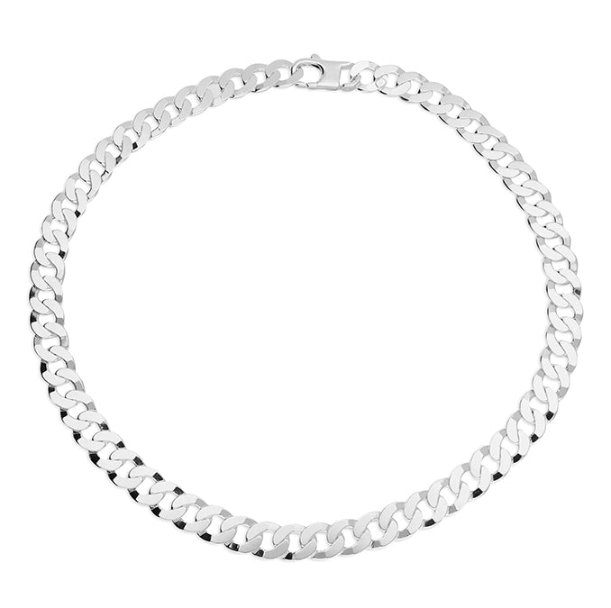 Sterling Silver Curb Chain Necklace