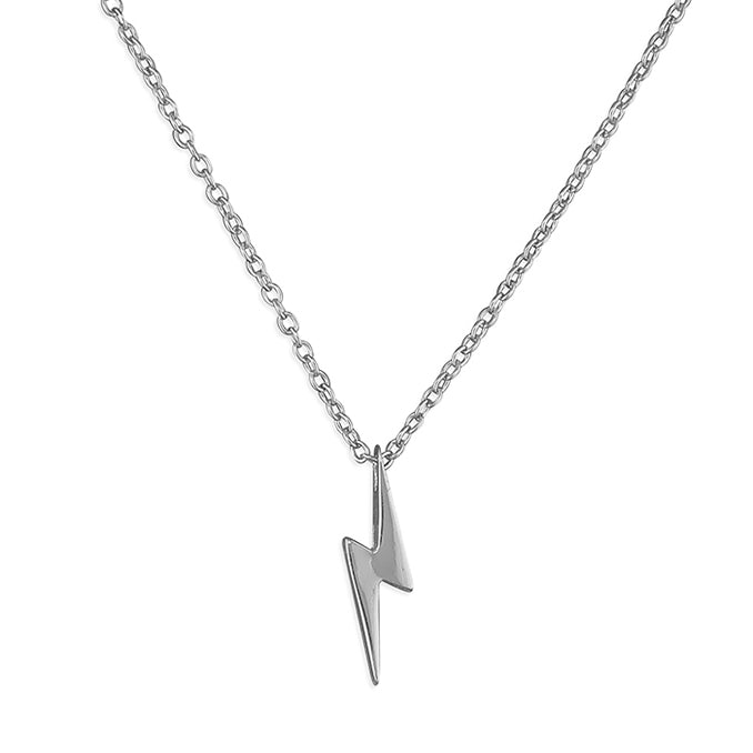Silver Lightning Bolt Necklace