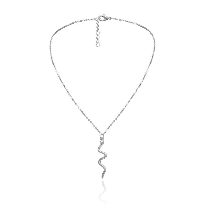 Silver Snake Necklace