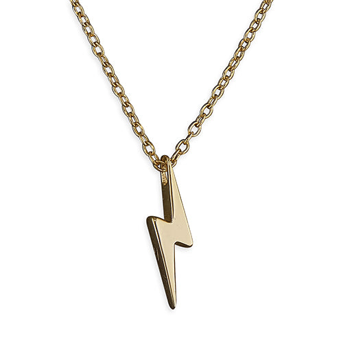 Gold Plated Lightning Bolt Necklace