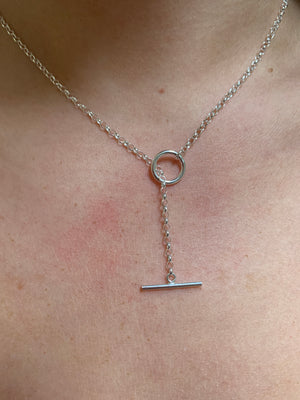 Kit Heath Desire Love Duet Heart T-Bar Sterling Silver Necklace | Kit Heath  Jewellery