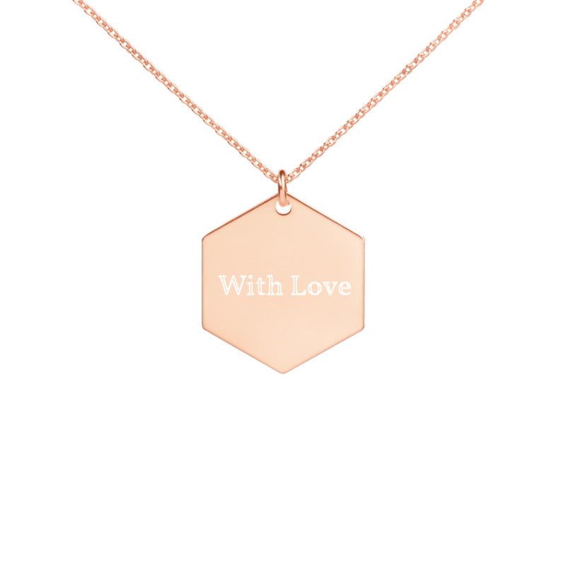 18k Rose Gold Coated Personalised Necklace