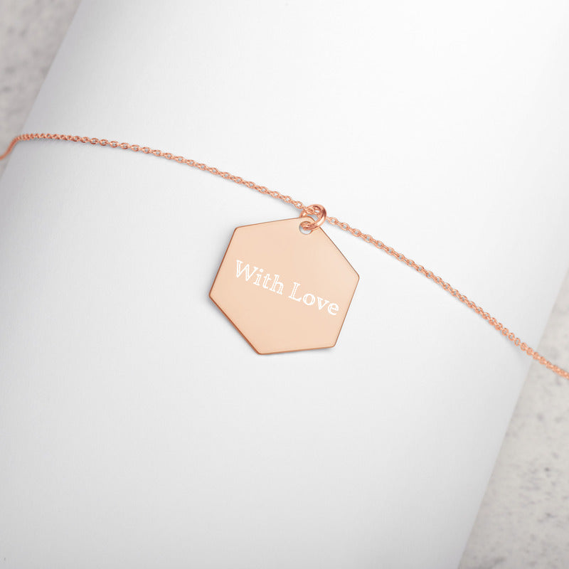 18k Rose Gold Coated Personalised Necklace